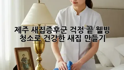 제주 새집증후군 걱정 끝! 웰빙 청소로 건강한 새집 만들기