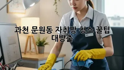 과천 문원동 자취방 청소🧹 꿀팁 대방출! ✨